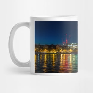 Victoria Embankment, London, at night Mug